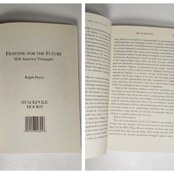 Political Science Reference Study Book Fighting For The Future by Ralph Peters - Picture 4 of 4